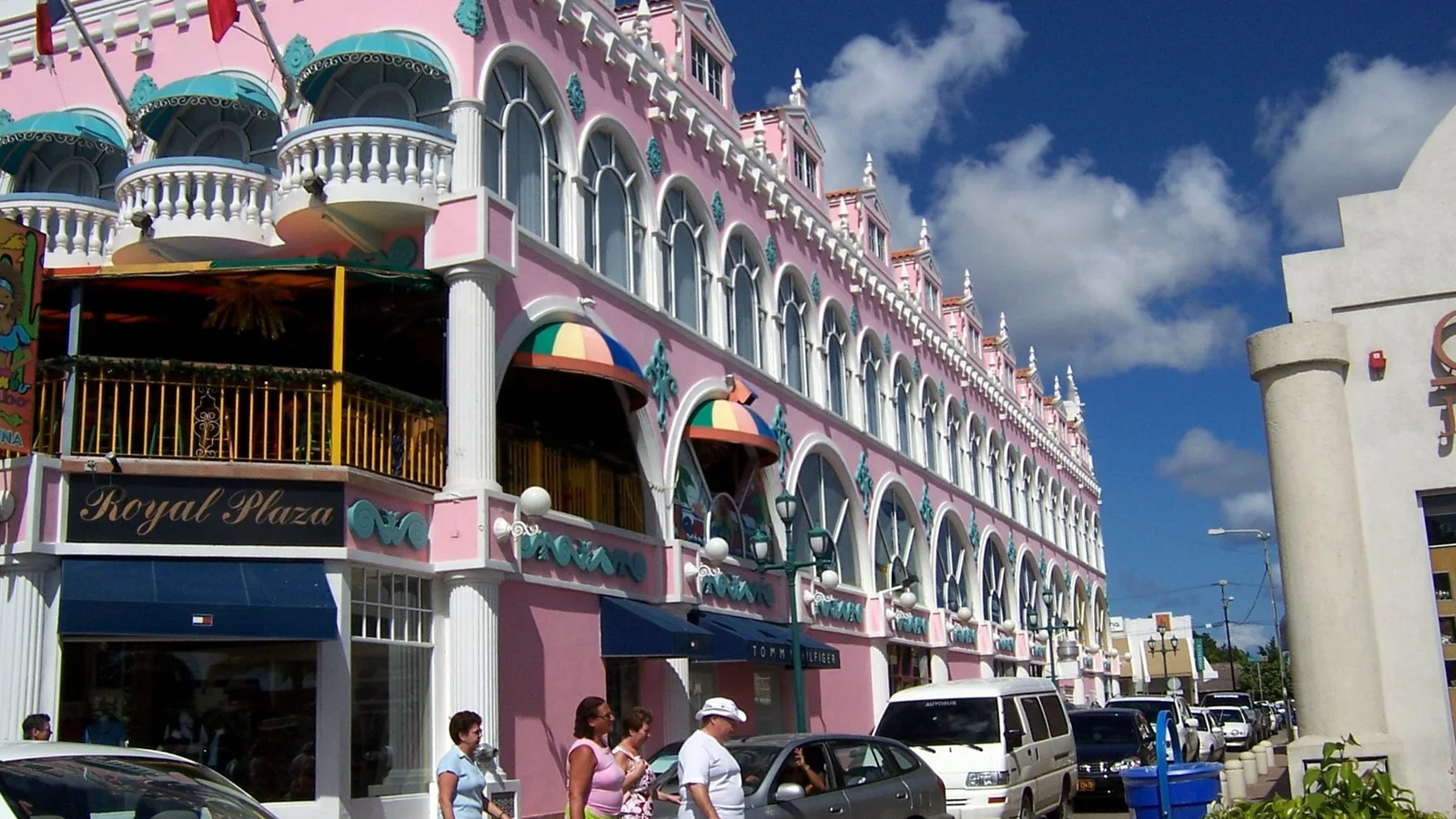 Arquitectura colorida de Oranjestad, Aruba